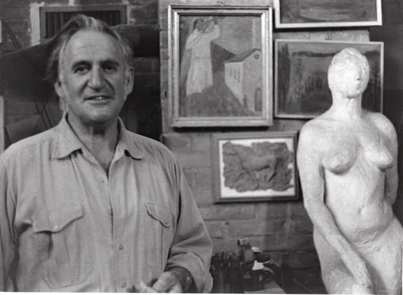 Kleines Pferd mit Reiter Relief