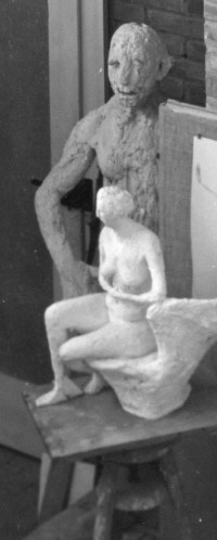 Männlicher, stehender Akt, "Hänz" genannt, klein